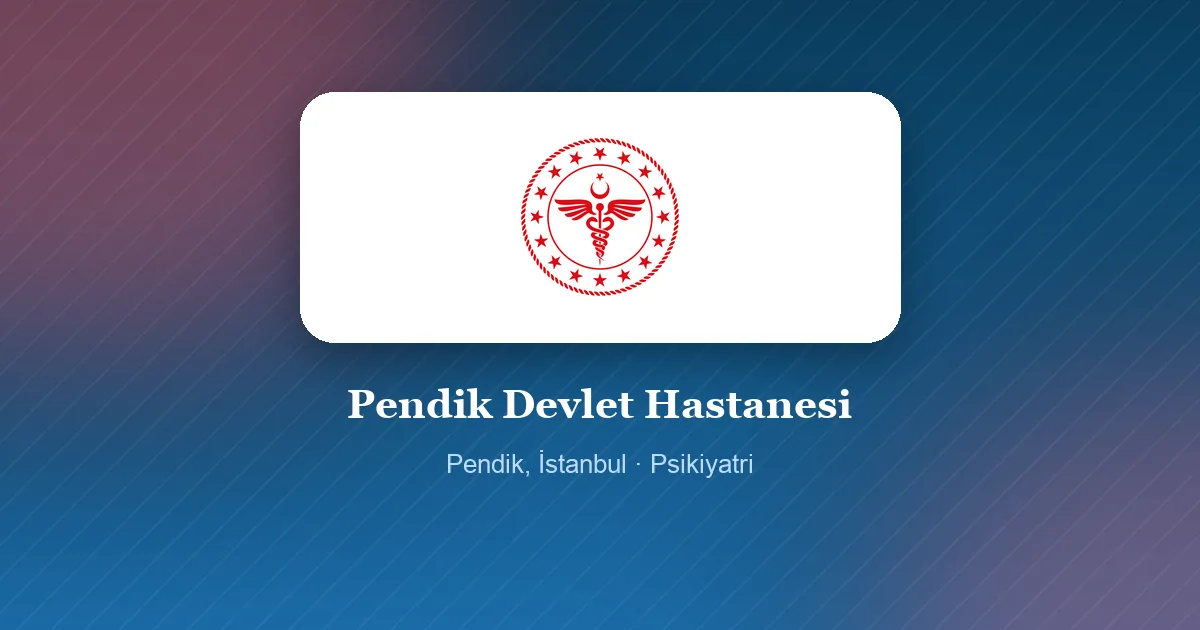 Pendik Devlet Hastanesi logosu, Pendik, İstanbul