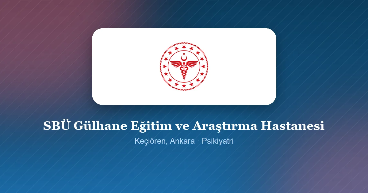 SBÜ Gülhane Eğitim ve Araştırma Hastanesi logosu, Keçiören, Ankara