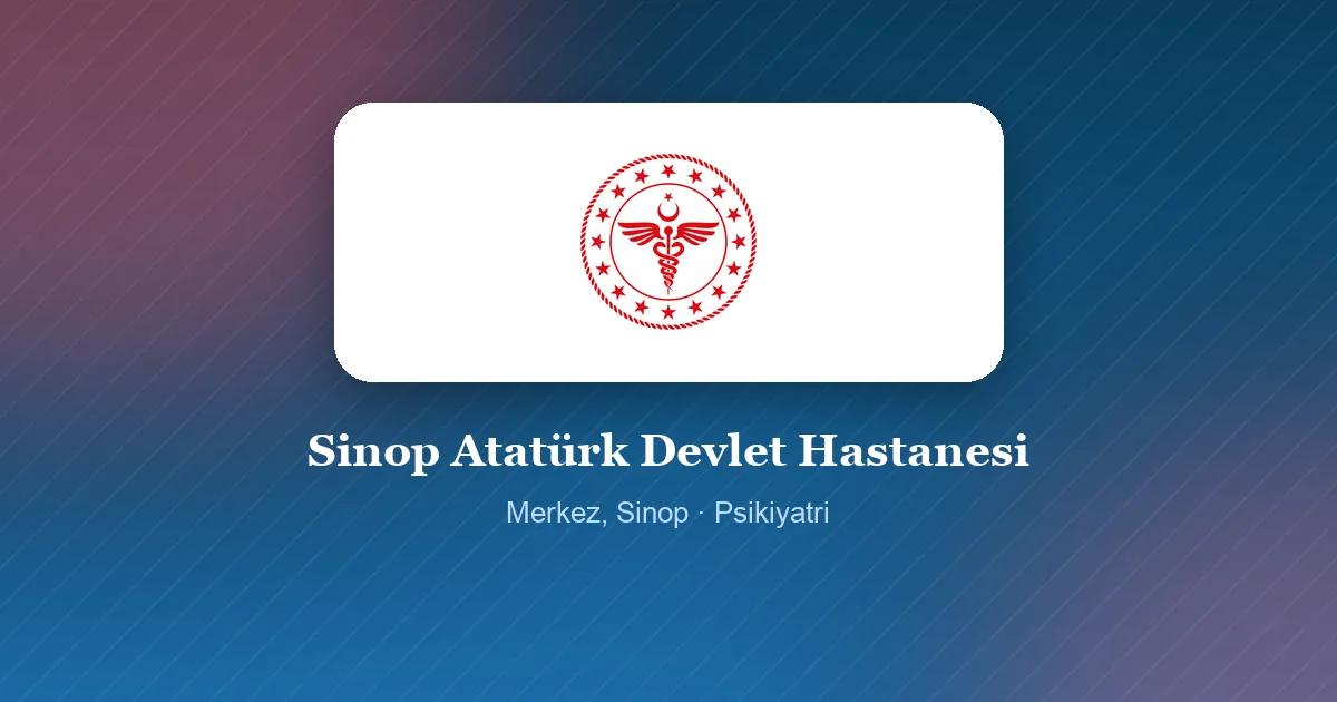 Sinop Atatürk Devlet Hastanesi logosu, Merkez, Sinop