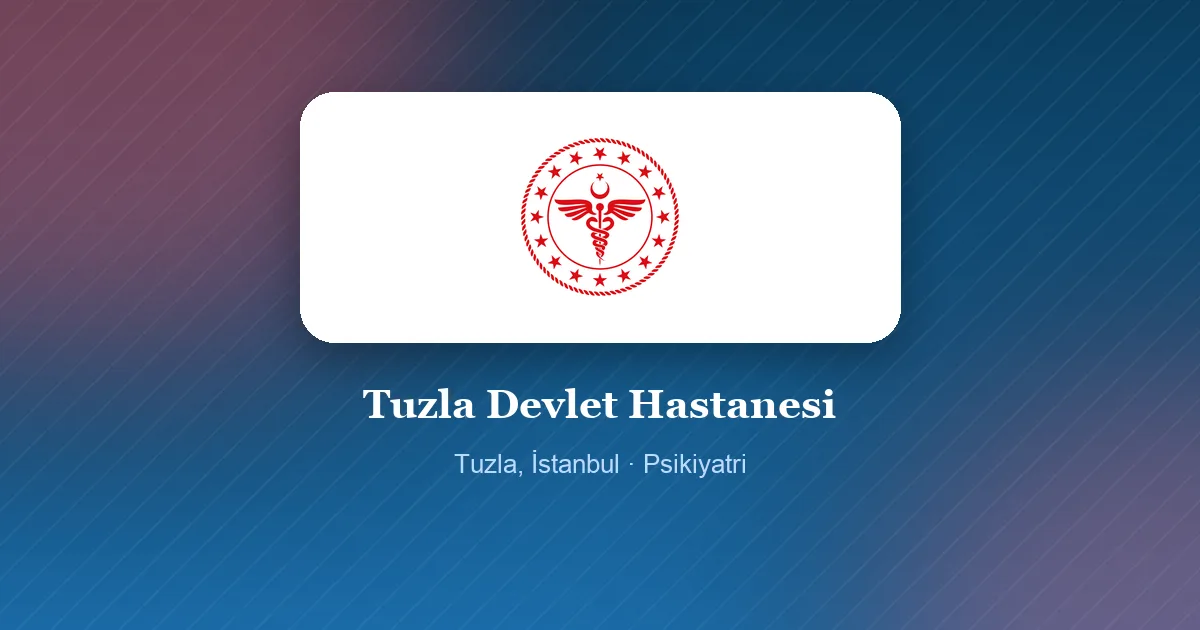 Tuzla Devlet Hastanesi logosu, Tuzla, İstanbul