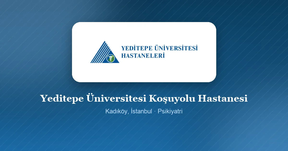 Yeditepe Üniversitesi Koşuyolu Hastanesi logosu, Kadıköy, İstanbul