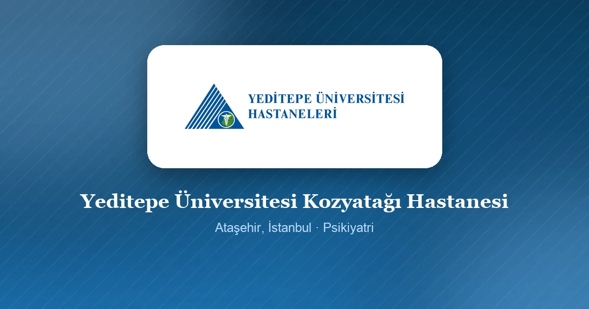 Yeditepe Üniversitesi Kozyatağı Hastanesi logosu, Ataşehir, İstanbul