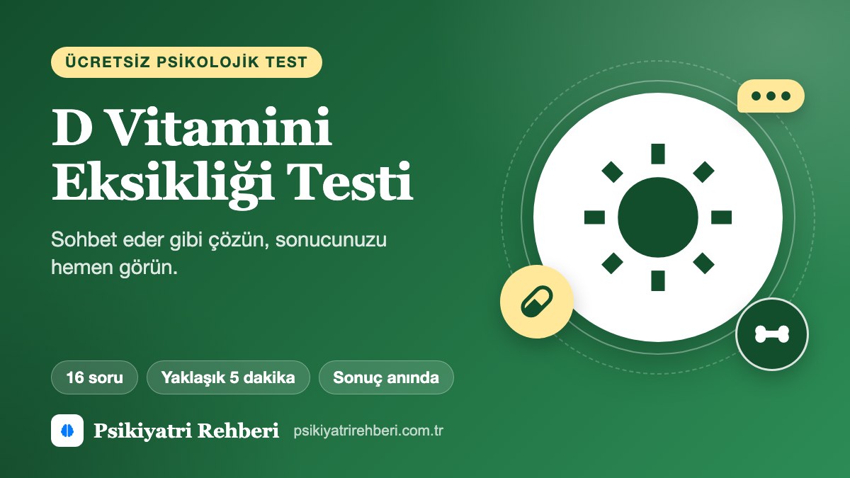 D Vitamini Eksikliği Testi