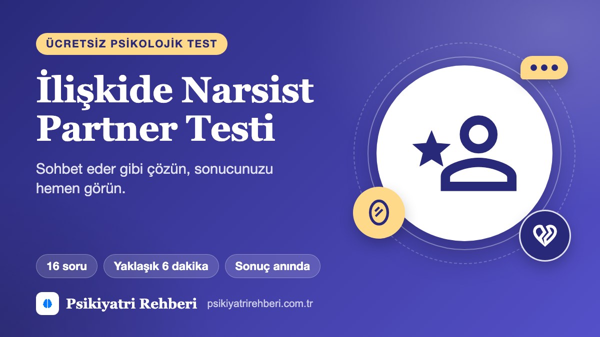 İlişkide Narsist Partner Testi