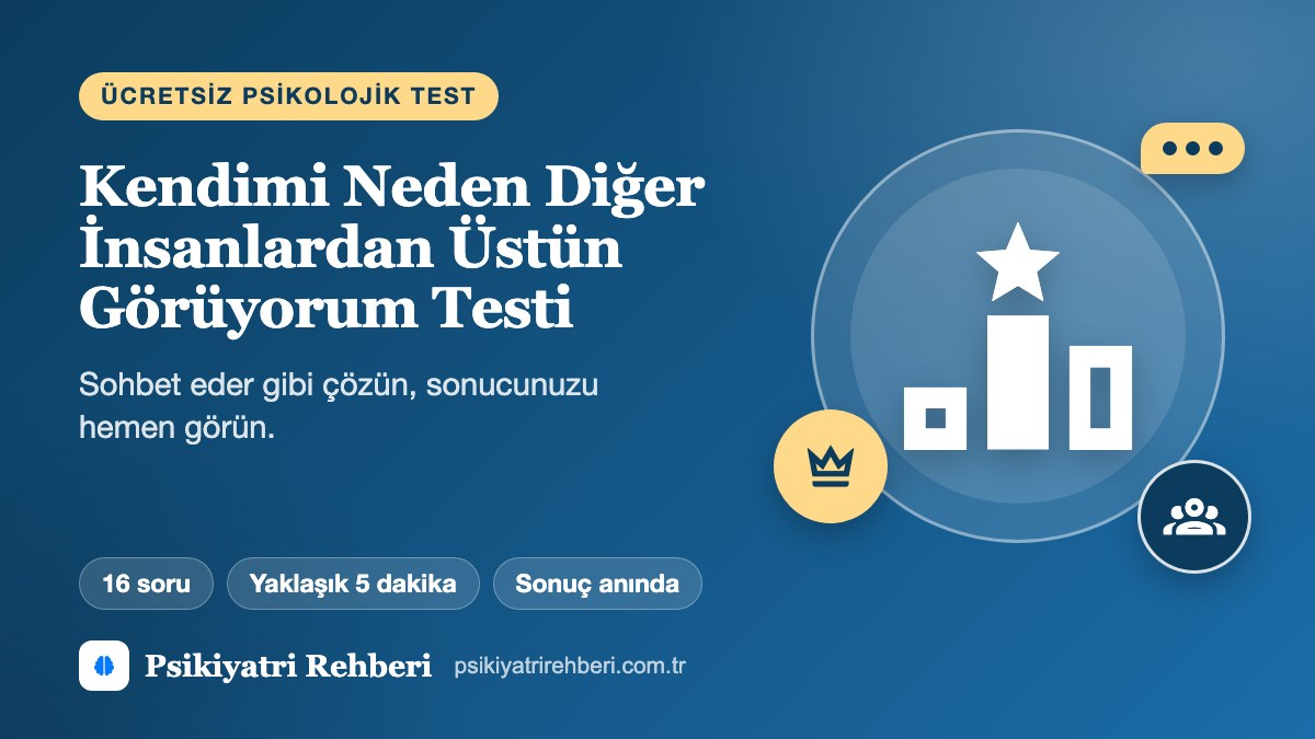 Kendimi Neden Diğer İnsanlardan Üstün Görüyorum Testi