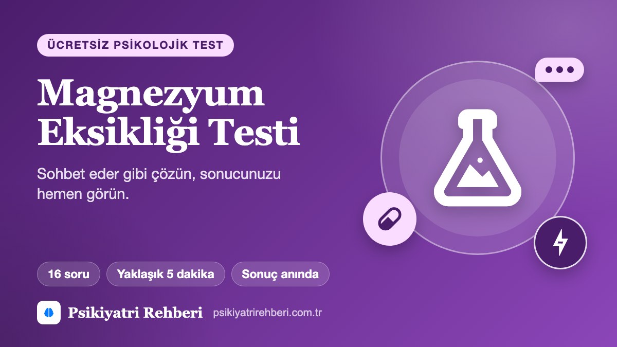 Magnezyum Eksikliği Testi