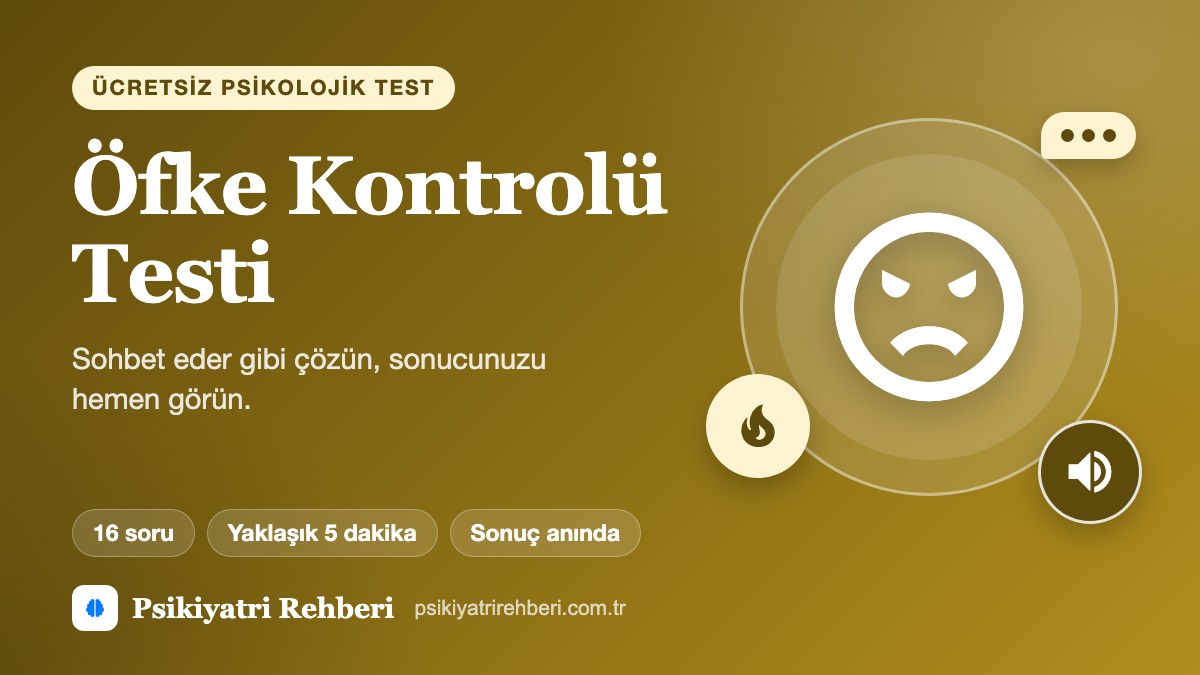 Öfke Kontrolü Testi