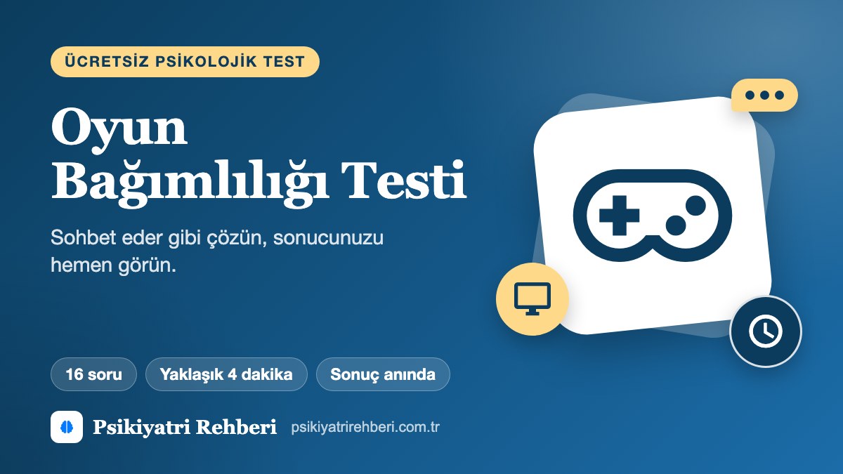Oyun Bağımlılığı Testi