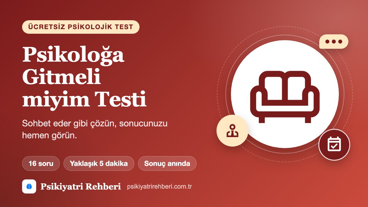 Psikoloğa Gitmeli miyim Testi