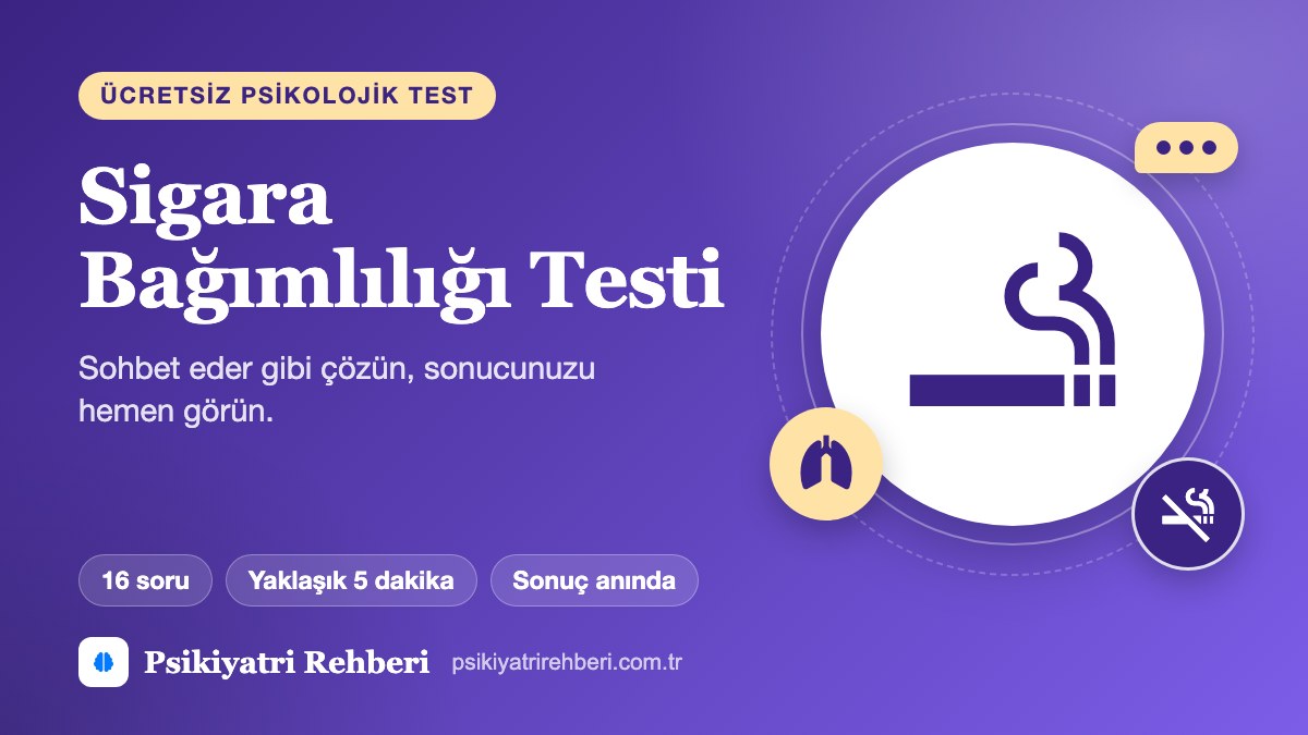 Sigara Bağımlılığı Testi