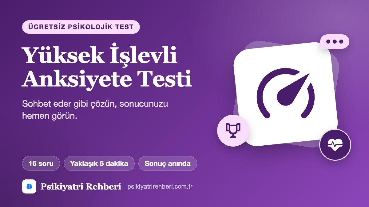 Yüksek İşlevli Anksiyete Testi