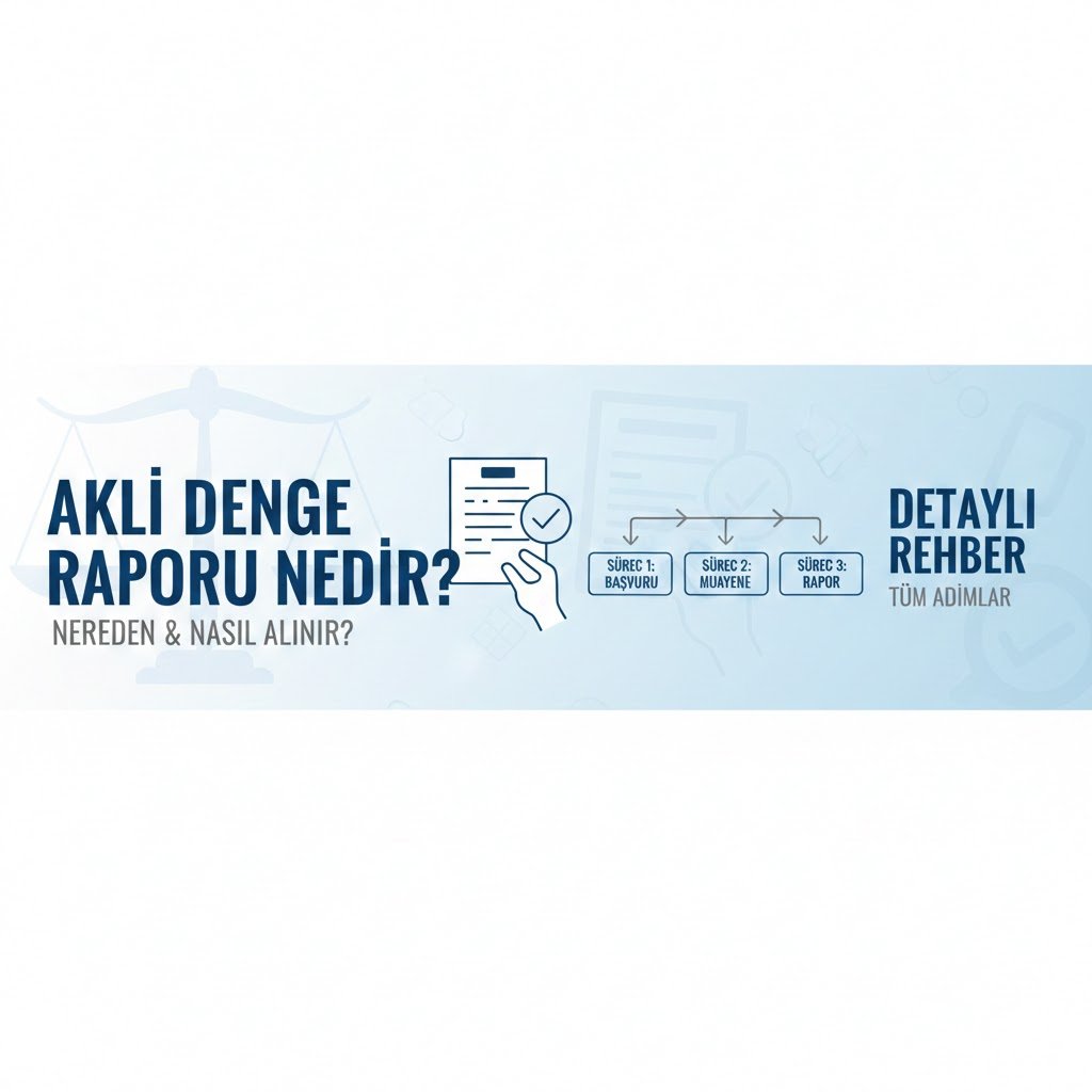 Akli Denge Raporu Nedir, Nereden ve Nasıl Alınır? Tüm Süreçler ve Detaylı Rehber