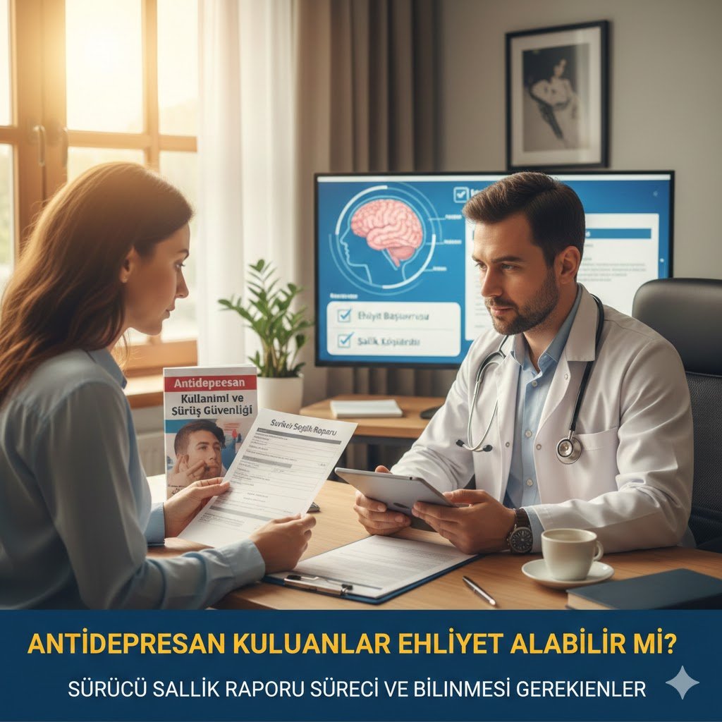Antidepresan Kullananlar Ehliyet Alabilir Mi? Sürücü Sağlık Raporu Süreci ve Bilinmesi Gerekenler