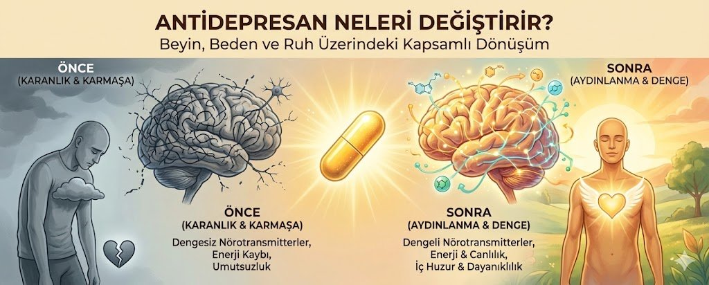 Antidepresan Neleri Değiştirir? Beyin, Beden ve Ruh Üzerindeki Kapsamlı Dönüşüm