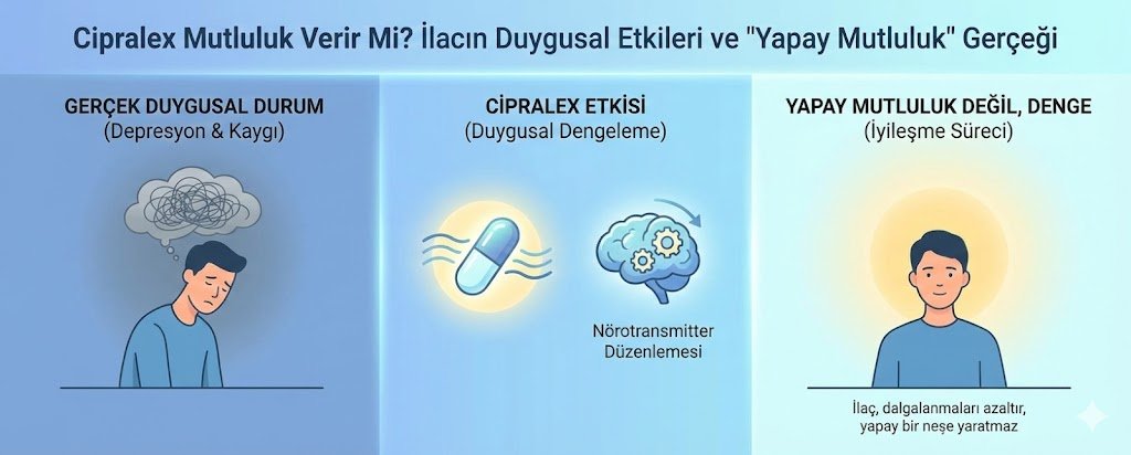 Cipralex Mutluluk Verir Mi? İlacın Duygusal Etkileri ve "Yapay Mutluluk" Gerçeği
