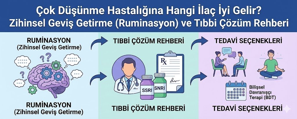 Çok Düşünme Hastalığına Hangi İlaç İyi Gelir? Zihinsel Geviş Getirme (Ruminasyon) ve Tıbbi Çözüm Rehberi