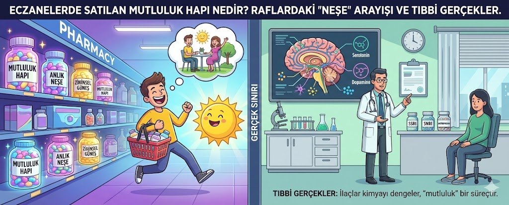 Eczanelerde Satılan Mutluluk Hapı Nedir? Raflardaki "Neşe" Arayışı ve Tıbbi Gerçekler