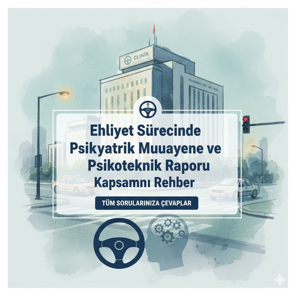 Ehliyet Sürecinde Psikiyatrik Muayene ve Psikoteknik Raporu Kapsamlı Rehber