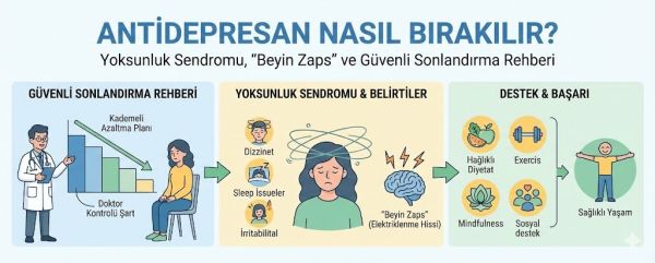 Antidepresan Nasıl Bırakılır? Kesilme Belirtileri ve İlaçlara Göre Bırakma