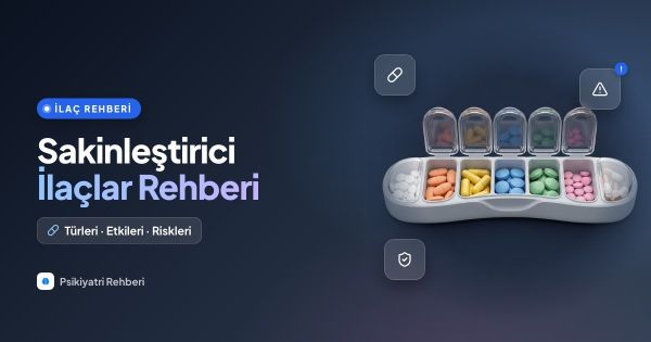 Sakinleştirici İlaçlar Rehberi, Türleri, Etkileri, Riskleri ve Bilinmesi Gerekenler