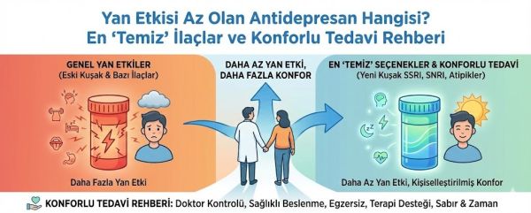 Yan Etkisi Az Olan Antidepresan Hangisi? Uyku, Kilo ve Cinsel Yan Etkiye Göre