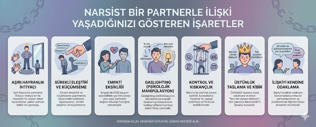 Narsist Bir Partnerle İlişki Yaşadığınızı Gösteren İşaretler