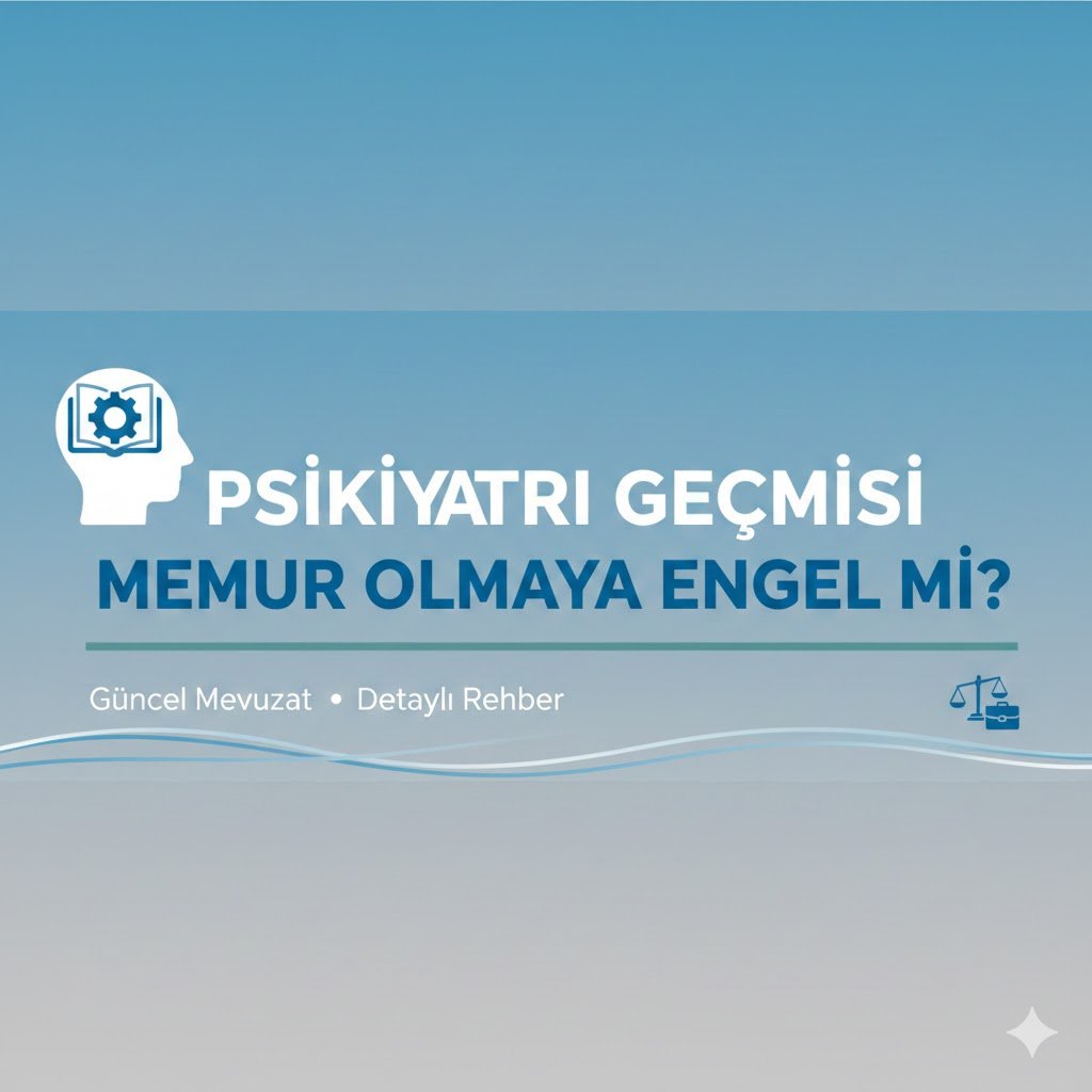 Psikiyatri Geçmişi Memur Olmaya Engel Mi? (Güncel Mevzuat ve Detaylı Rehber)