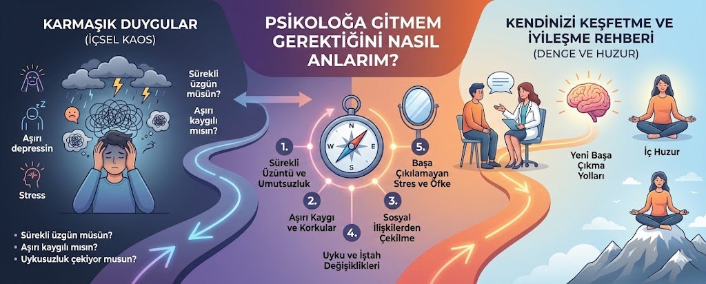 Psikoloğa Gitmem Gerektiğini Nasıl Anlarım? Kendinizi Keşfetme ve İyileşme Rehberi