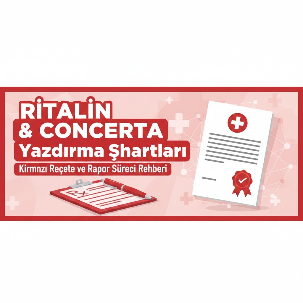 Ritalin ve Concerta Yazdırma Şartları Kırmızı Reçete ve Rapor Süreci Rehberi