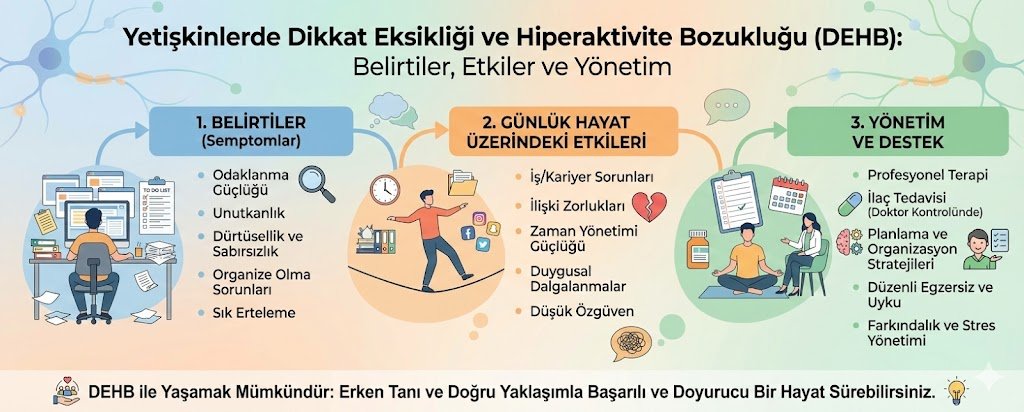 Yetişkinlerde Dikkat Eksikliği ve Hiperaktivite Bozukluğu (DEHB)