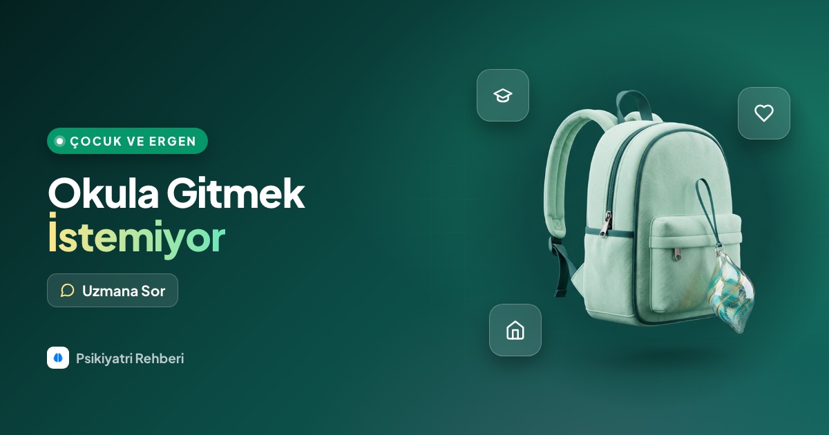 Çocuğum okula gitmek istemiyor, her sabah ağlıyor, ne yapmalıyım?