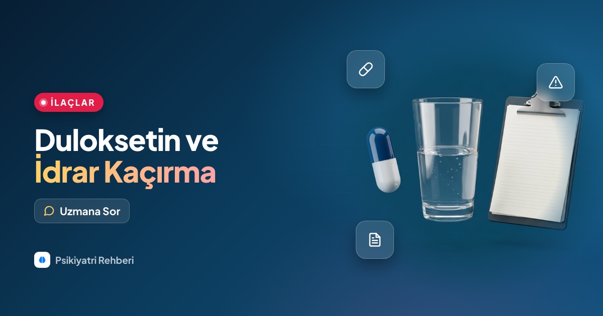 Duloksetin idrar kaçırma tedavisinde de kullanılır mı?