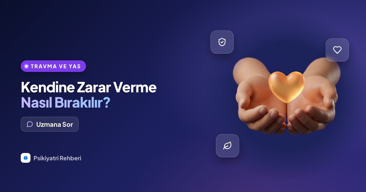 Kendime zarar veriyorum, bunu nasıl bırakabilirim?