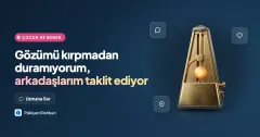 Gözümü kırpmadan duramıyorum, arkadaşlarım taklit ediyor