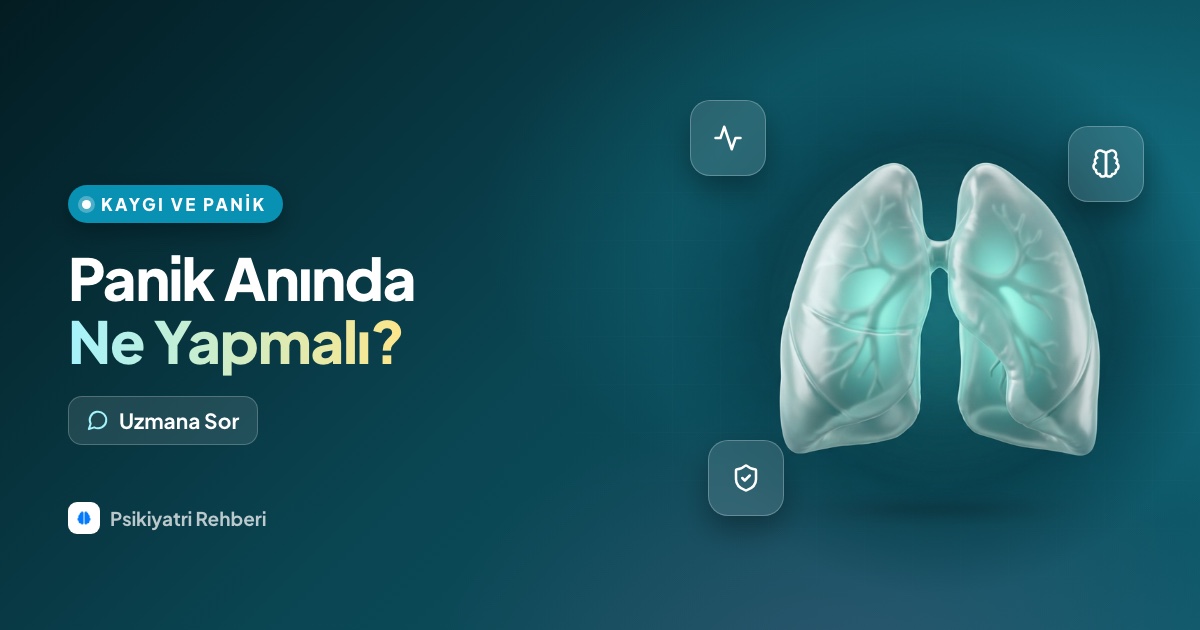 Panik atak sırasında ne yapmalıyım, kendimi nasıl sakinleştirebilirim?