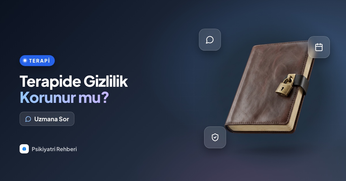 Terapide söylediklerim gerçekten gizli kalıyor mu?